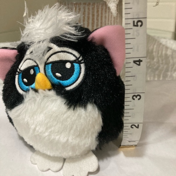 Hasbro Black and White Stuffed Animal with Blue Eyes - Picture 4 of 5